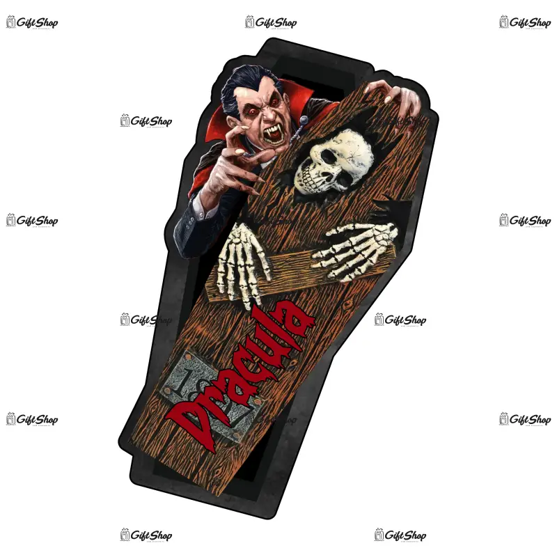 Dracula in sicriu, magnet frigider mgs139